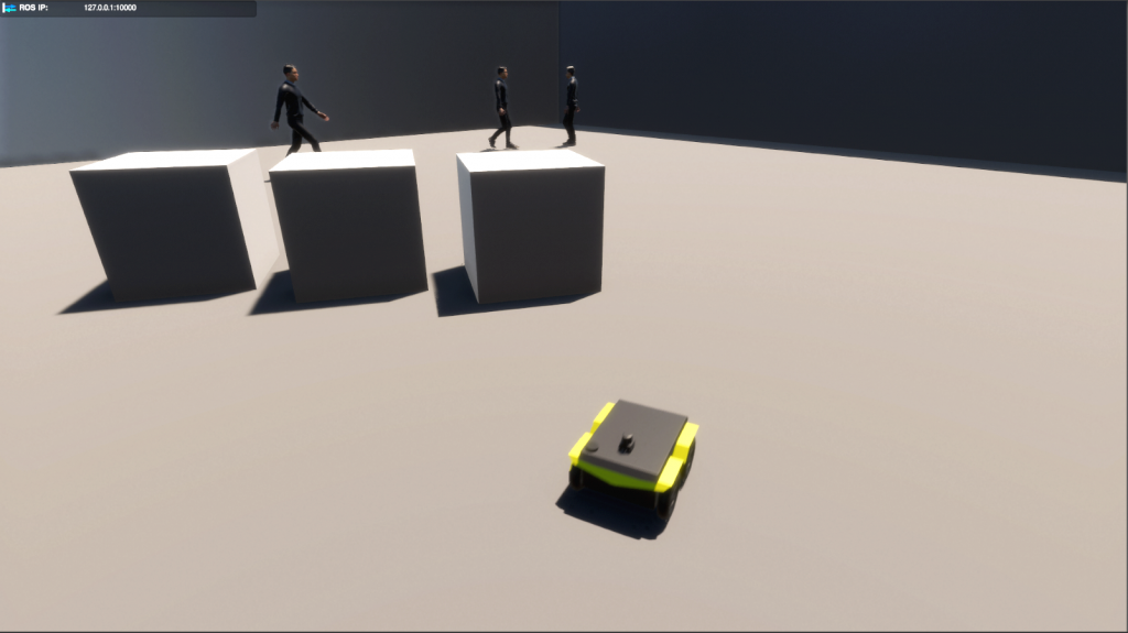 Pedestrians in a scenario