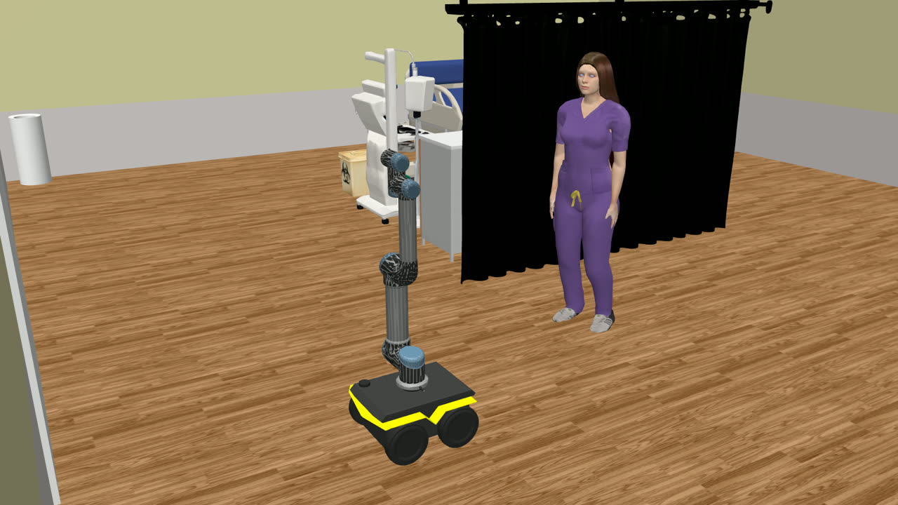Hospital ward in MuJoCo